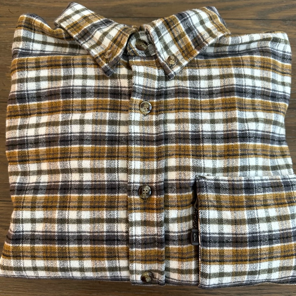 Drake Plaid Shirt with Brown and White Tones